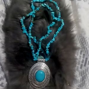Turquoise statement nexklace